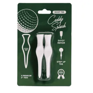 3'' Divot Tee – White – Step Up Golf Tee & Divot Repair Tool