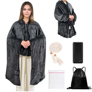 Heated Blanket with 20000mAh 7.4V Power Bank, Large Size 71" × 43", 3 Heat Settings, 11 Quick Heating Zones, 1–6 Hour Timer, Includes Laundry Bag, Waist Belt, and Outdoor Backpack