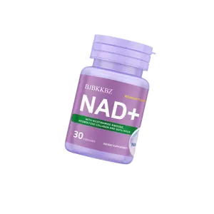 BJBKKBZ NAD+ Supplement with Nicotinamide Riboside, Hydrolyzed Collagen & Gotu Kola, Three-in-One Formula for Cell Revitalization, 30 Capsules