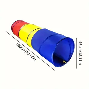 Rainbow Baby Crawl Tunnel & Ball Pit Play Tent |   Indoor & Outdoor Sensory Play Toy for Sensory Training, Ideal Gift for Kids