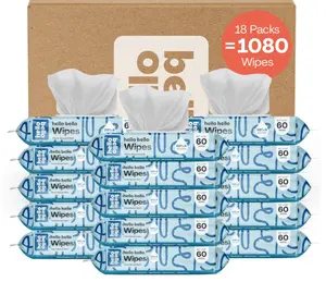 Extra Gentle Unscented Baby Wipes, Plant Based, Made with 99% Water and Aloe for Babies and Kids, 1080 Count