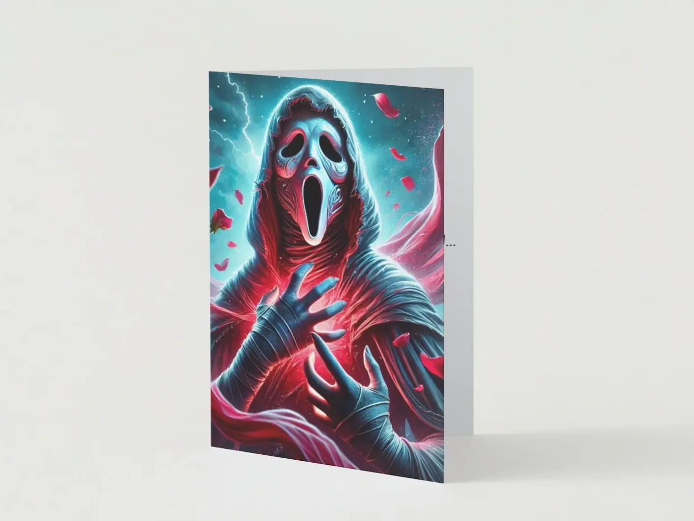 Scream Masked Phantom Valentine's Day Horror Card Set of 5 - Unique Design for a Night of Terror valentines  day valentine gift romantic gift Funny Anniversary