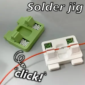 Unique Design 3D Printed Soldering Clamp, Adjustable Spacing, Suitable for Small Wire Soldering, Effortless and Efficient Soldering Operation