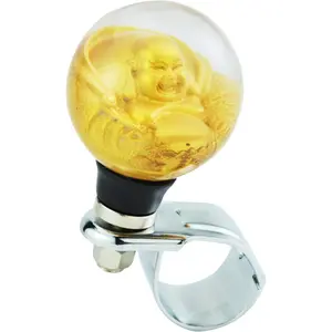 Steering Wheel Knob Ball Heavy Car Turning Suicide Spinner Handle for Most Manual Automotive Transmission Lawnmowers (Gold 1)