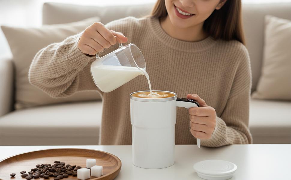 Rechargeable Automatic Magnetic Stirring Coffee Mug with Temperature Display, Multifunctional Self-Stirring Mug for Office Workers, Perfect for Home, Office, Business and Travel (Black) cup travel mug hydr jug clear design everyday hydration Rechargeable Automatic Magnetic Stirring Coffee Mug with Temperature Display, Multifunctional Self-Stirring Mug for Office Workers, Perfect for Home, Office, Business and Travel (Black) cup travel mug hydr jug clear design everyday hydration