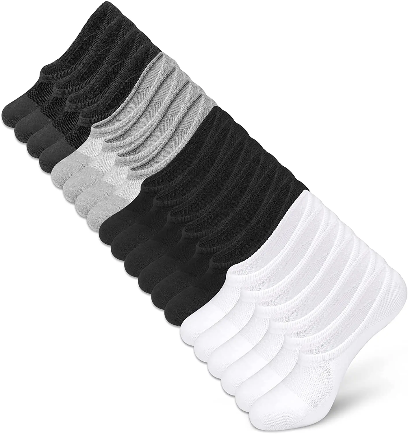 IDEGG No Show Socks Women 10 Pairs Low CutAnti-Slid Novelty Athletic Casual Invisible Liner Socks(4*Colors) Womenswear Comfort