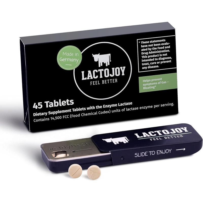 Lactase Pills 14,500 I 45 Pieces I Powerful Lactase Enzymes for Lactose Intolerance I Ultra Pure Lactase for Improved Digestion I No Silicon Dioxide, No Artificial Flavors, No Sucralose