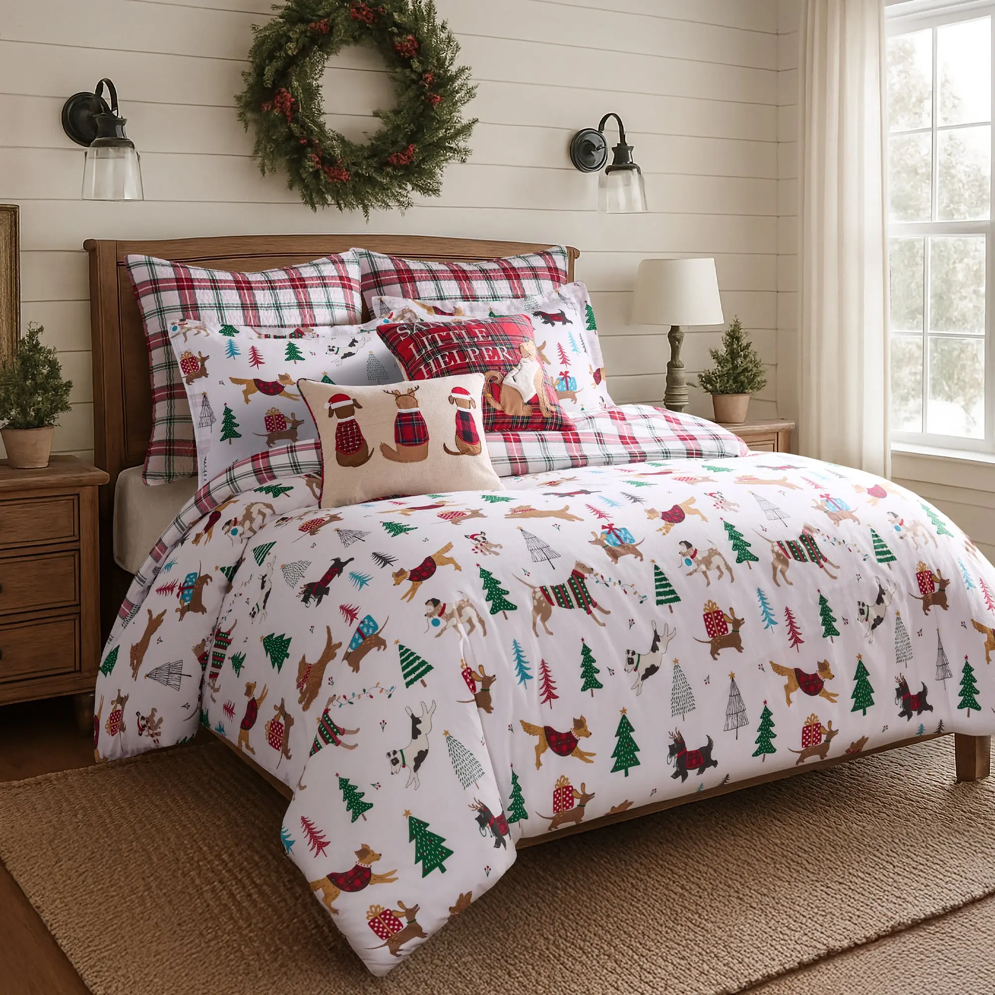 Jingle Paws Unique Bedding Set - Antler-Design Bedroom Decor Comforter Set, Ideal Gift for Pet Lovers, Bedding Sets, Unique Bedding Sets