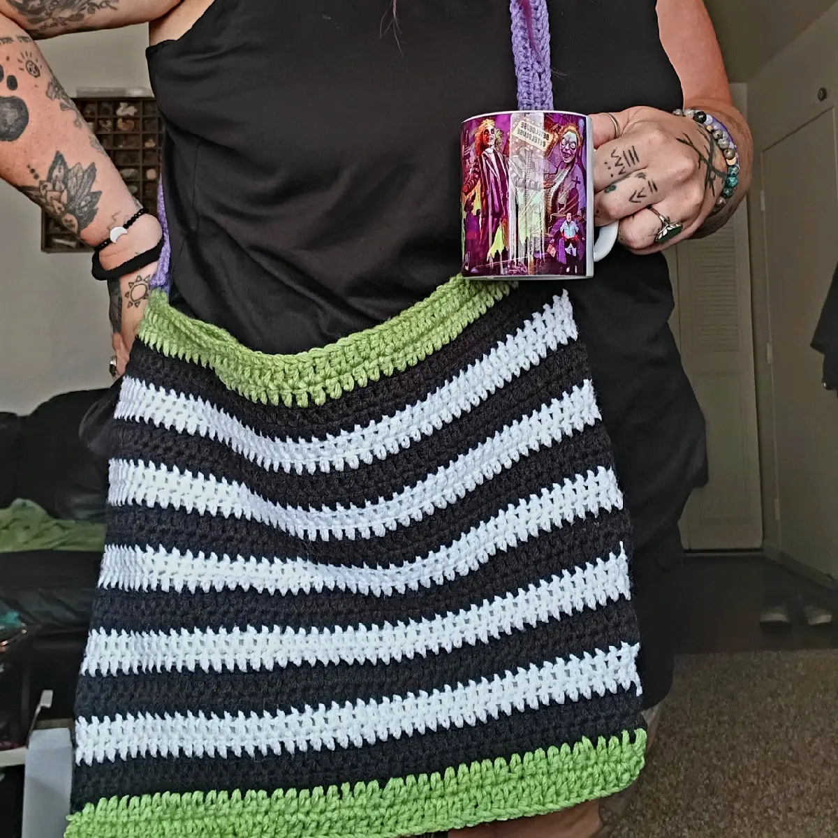 Beetlejuice Bundle - shoulder bag & insulated coffee mug