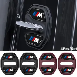4 Pcs Car Door Lock Shock Absorber Pads, Silicone Buffer Cover Silent Protection Hood, Suitable for Bmw M Models, Auto Accessories