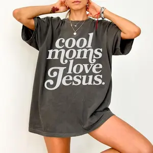 Cool Moms Love Jesus Shirt,Christian Mom Shirt,Religious Mom Shirt, Trendy Christian Mom,Bible Shirt,Christian Mothers Gift