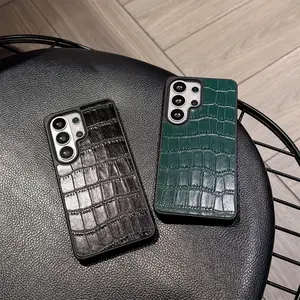 Samsung Phone Case for Galaxy S26/s25/s24 Series, Crocodile Pattern, Shockproof, Unisex, Birthday Gift, Graduation Gift