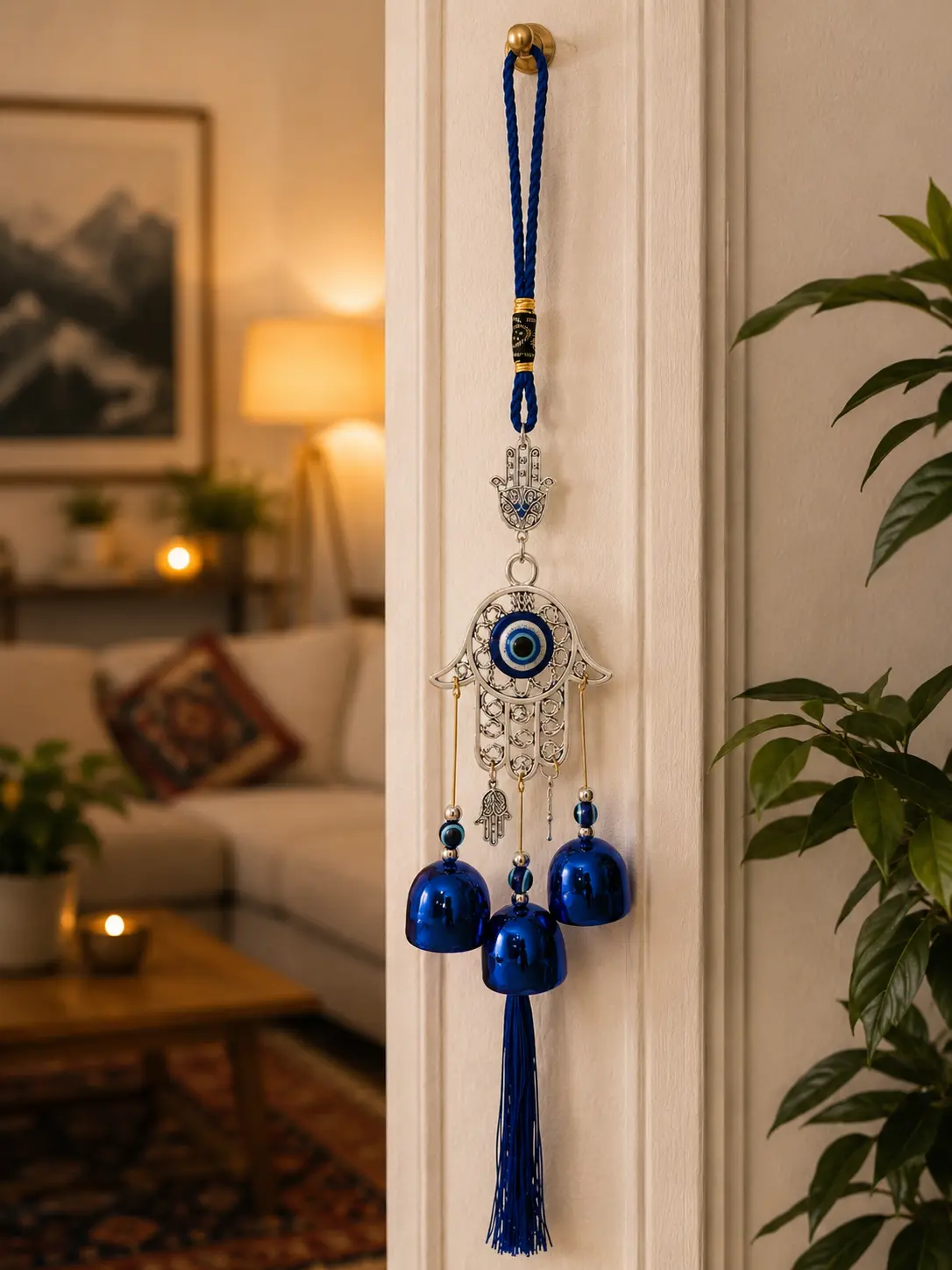 Blue Hamsa Evil Eye Hanging Ornament | Home & Car Décor
