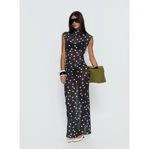 Redefined Maxi Dress Noir Polka