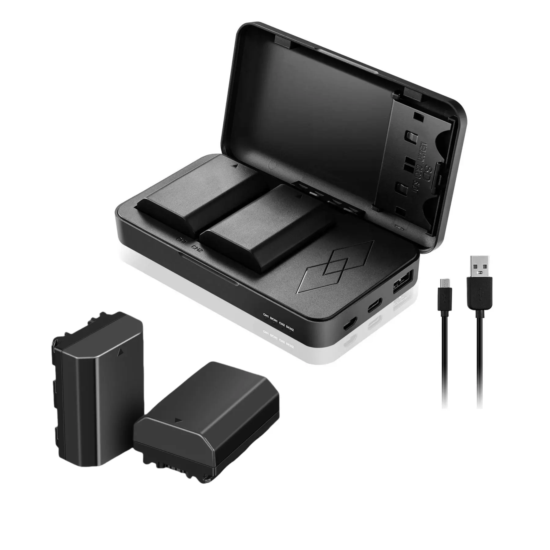 JYJZPB NP-FZ100 Battery Replacement and A7iii Battery Charger for Sony A7IV, Sony A7 III, Sony A1, Alpha A7R III, A7R IV, A9, A9 II, A6600, A6700, Alpha 9S, A7R3 A7S III, A7R III Battery Camera Storage Bag Photography Camera Accessories