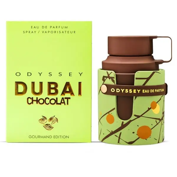 Odyssey Dubai Chocolat 100ml 3.4FL OZ Eau de Parfum Spray Gourmand Edition Perfume with Chocolate Theme