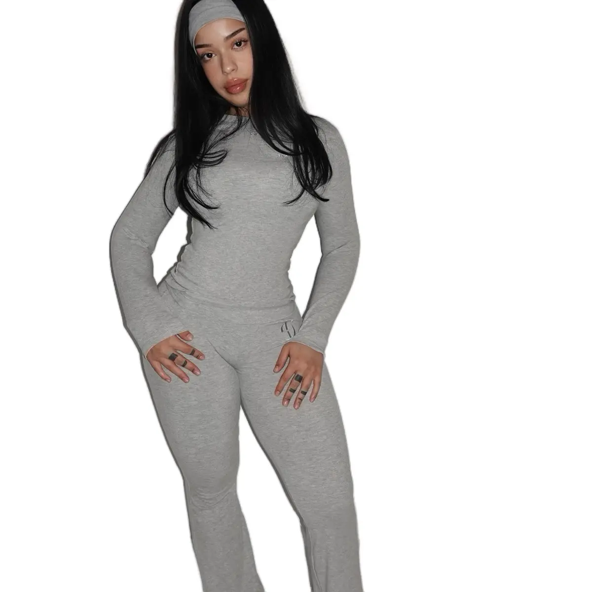 Comfy Grey Flared Lounge Set
