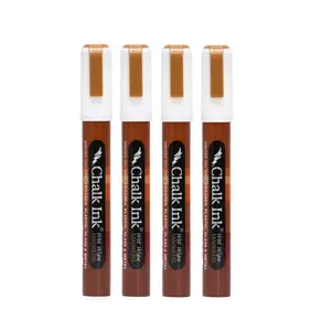 Commercial Chalk White 6mm Wet Wipe Chalk Markers 4 Pack