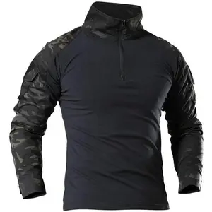 Mens Long Sleeve Tactical Shirt T-Shirt Men's Military Rapid Assault Army Combat Rapid Assault Slim Fit Can be used with raincoat