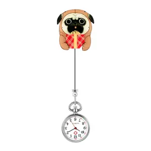 OIDEA Cute Cartoon Animal Bar-Scale Digital Dial Nurse Watch, Stretchy Acrylic Quartz Watch in 4 Fun Animal Styles