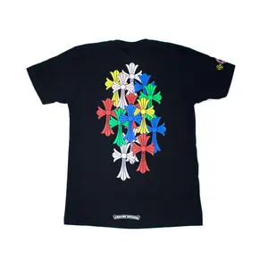 Chrome Hearts Multi Color Cross Cemetery T-shirt Black