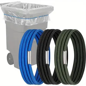 Elastic rubber band suitable for garbage bins, rubber band for fixing garbage bags, household items, colorful sand basin band, Home Supplies
