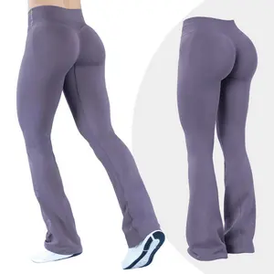 GYMER Vision Flares Fitness BBL Leggings Gymwear Activewear Women Seamless Pants Butt Lifting Crossover V-shape