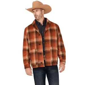 Cripple Creek Men's Gpa Plaid Print Button-Down Coat - Cr45249-700