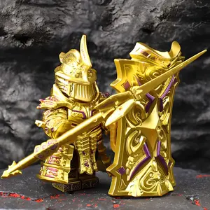 Third-party Building Blocks Minifigure Tower Warrior Classic Handheld Anime Characters Accessories Children's Gifts
