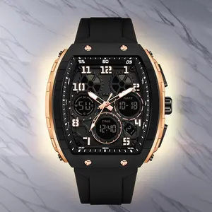 Multifunctional Sports Watch for Students, Analog-Digital Dual Display, Luminous Hands Design, Soft & Comfortable Watch Case, Suitable for All Seasons