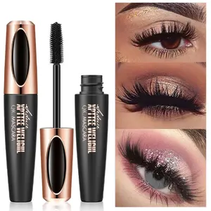 4D Volumizing Mascara, 3-in-1 Lash Primer for Lengthening, Thickening and Curling, Waterproof and Sweatproof Mascara with 24-hour Long-lasting Hold, Smudge-proof and Clump-free, Gently Removable with Warm Water