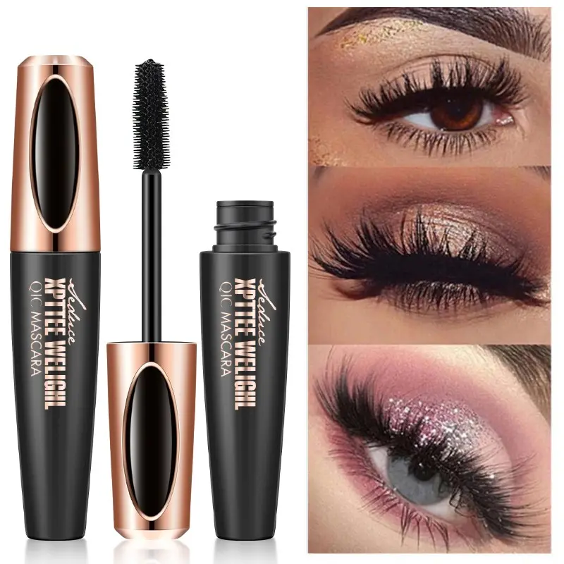4D Volumizing Mascara, 3-in-1 Lash Primer for Lengthening, Thickening and Curling, Waterproof and Sweatproof Mascara with 24-hour Long-lasting Hold, Smudge-proof and Clump-free, Gently Removable with Warm Water