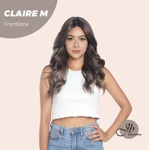 JBEXTENSION 22 Inches Body Wave Pre-Cut Frontlace Glueless Wig CLAIRE LACE M