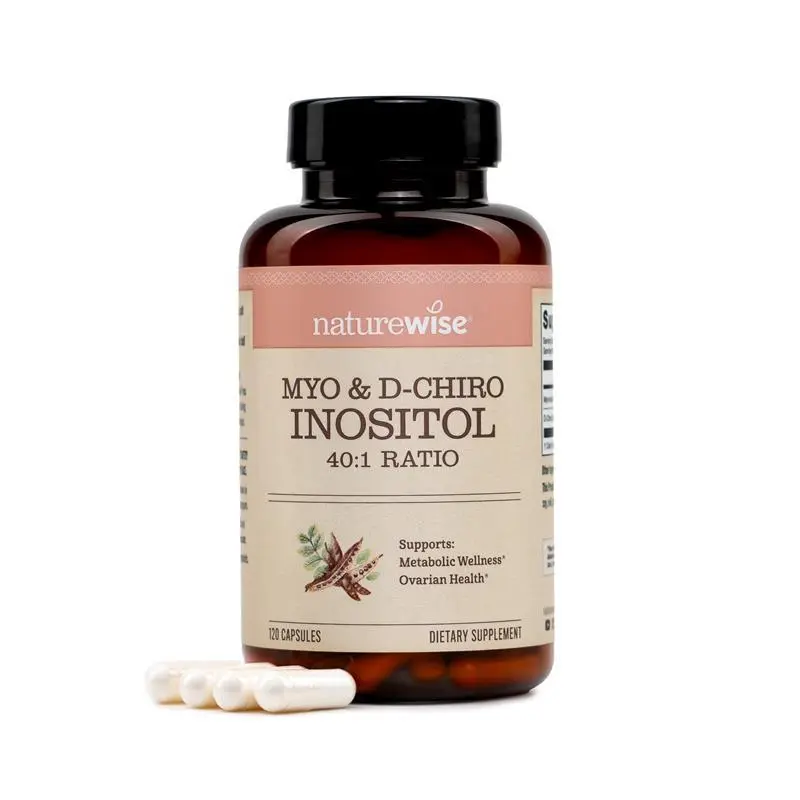 NatureWise - Myo-Inositol & D-Chiro Inositol - 120 Count - 30 Servings, 4 capsules per serving
