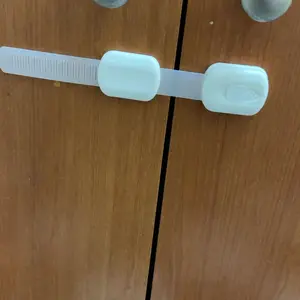 Vmaisi Multi-Use Adhesive Straps Locks - Baby Proofing Cabinet Latches for Drawers, Fridge, Dishwasher, Toilet Seat, Oven,Trash Can, No Drilling