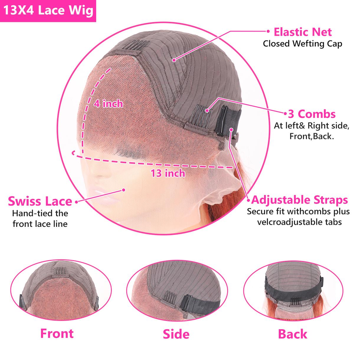 Chocolate Brown 13X6 13X4 HD Lace Front Wigs For Black Women PrePlucked With Baby Hair Body Wave Brazilian 100% Remy Human Hair