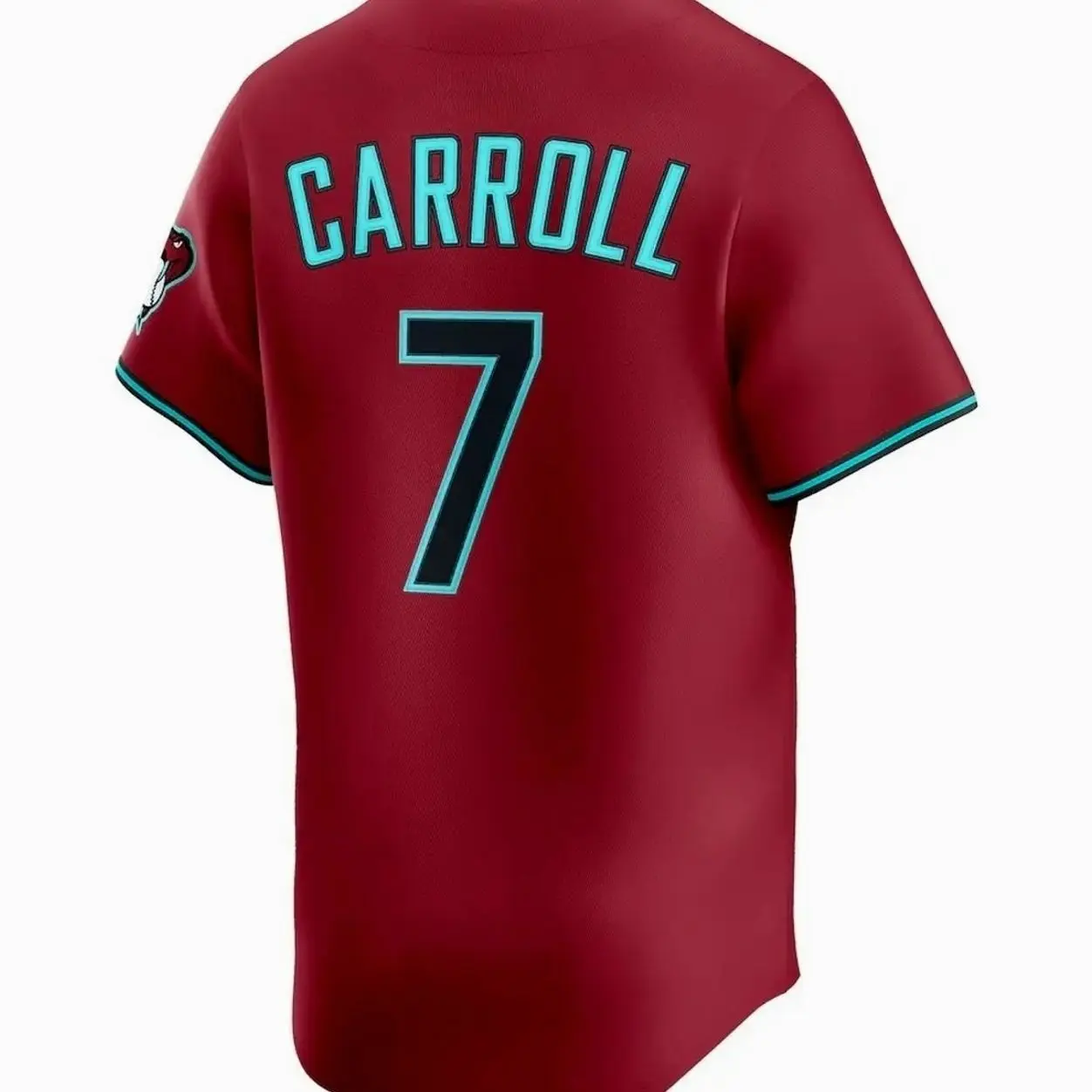 Unisex Baseball 2026 Arizona Carroll 7 Jersey Alternate Replica Jersey - Red