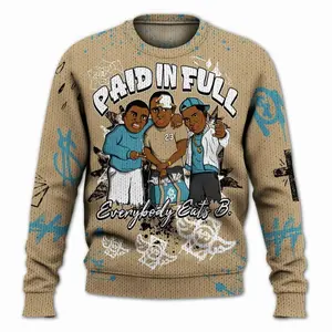 Sweater To Match H-Town 11s - Everybody Paid In Full Crayon Graphic 2WF
