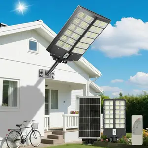 Hoodink Solar Street Light Outdoor  3 Modes LED Motion Sensor Security Wall Lamp for Garden Yard Porch Decor IP65 Waterproof Remote Control Solar Lights Outdoor Mounted Light
