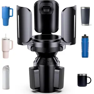 Car Cup Holder Expander,64oz Large Cup Holder for Car (Adjustable),Automotive Cup Holder Insert with Adjustable Base,Fits Stanley Yeti Owala Hydroflask Water Bottles, Coffee Mug