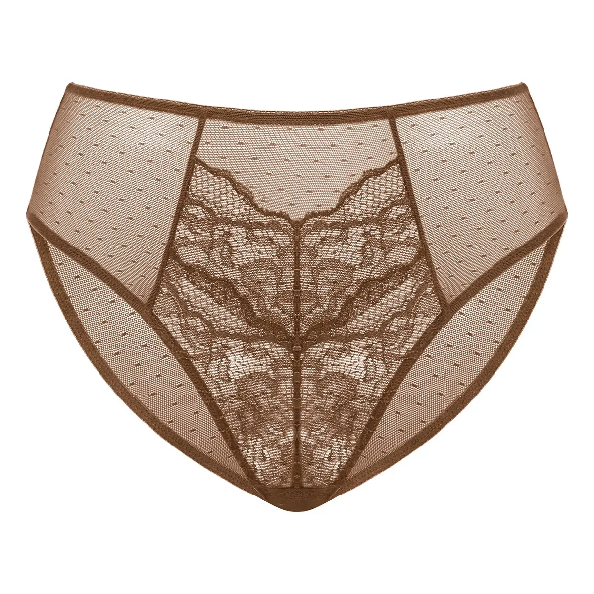 HSIA Enchante Floral Lace Sheer Mesh Back High-Rise Brief Matching Panty Underwear HSIA Enchante Floral Lace Sheer Mesh Back High-Rise Brief Matching Panty Underwear
