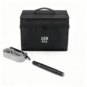 120 Color, 168 Color ,262 Color Double-Ended Alcohol Markers Set – Premium Sketching Tools for Adult Coloring and Professional Illustrators with Convenient Organized Carry Case Brush