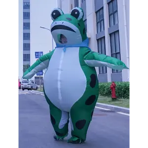 Inflatable Frog Costume Halloween Funny Full Body Inflatable Animal Onesie Adult Dress Set Size Not Referential Ignore Measurements
