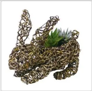 Brown Whicker Bunny Topiary - Stylish and Functional Design for Your Home