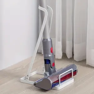 1pc Home Standing Vacuum Cleaner Storage Rack, Floor-Standing Organizer Stand, No-Drill Design, Space-Saving Dust Collector Holder