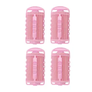 VOCOSTE Durable Convenient Sponge Foam Hair Roller for Women 3.03"x1.50" Pink 4 Pcs