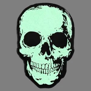 Anatomical Skull Glow Enamel Pin
