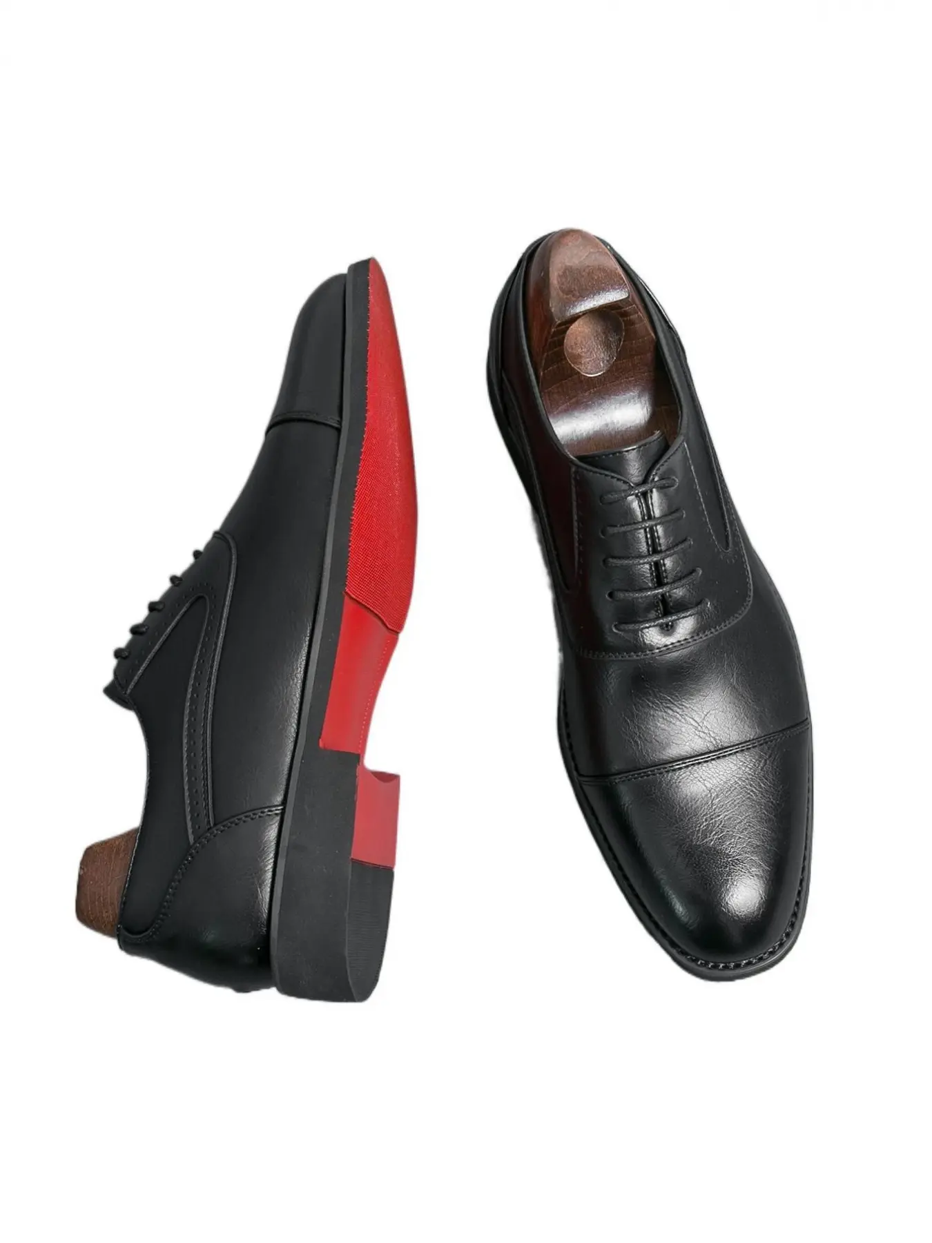 Men'S Oxford Shoes PU Low Heel Flat Professional Classic Versatile Business Men'S Shoes Footwear Formal Business Shoes Office Footwear