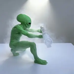 Alien Pen Holder, Kneeling Pose Desk Organizer, Creative Teacher's Day Gift, Office Table Storage Solution, Unique Stationery Accessory, Office Desk Accessories