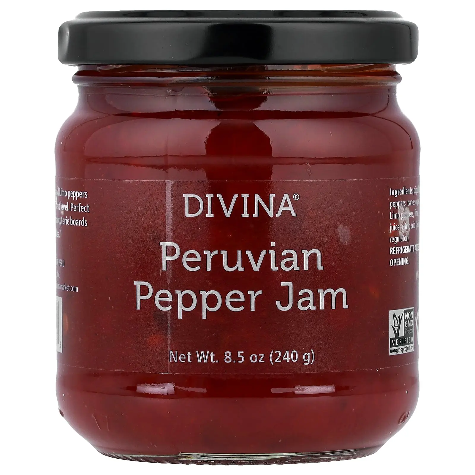 Divina Peruvian Pepper Jam , 8.5 oz (240 g)